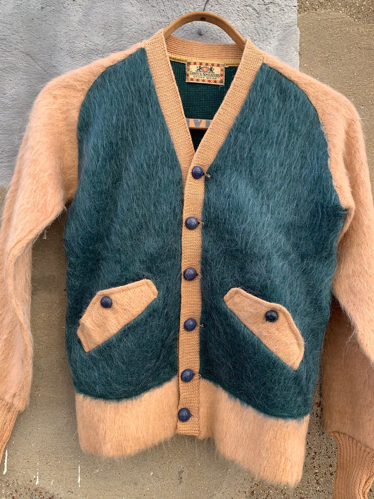 Vintage Early 1940's Campus Originals Mohair Cardigan – Thief