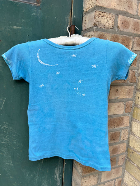 Vintage 1970's Batik Alligator Babydoll Tee