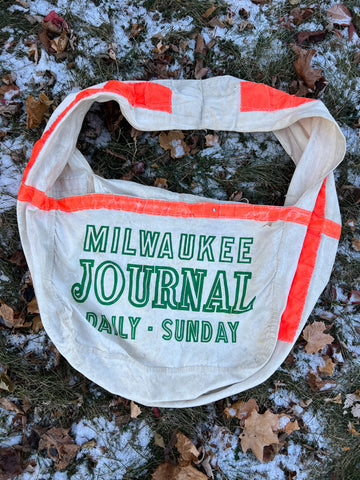 Vintage Milwaukee Journal Newspaper Bag