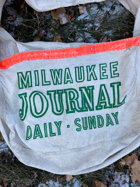 Vintage Milwaukee Journal Newspaper Bag