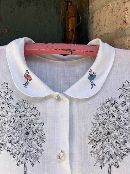 Vintage 1940's - 1950's Ballerina Blouse