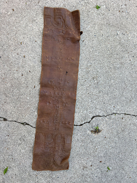 Antique Early Vintage Studded Leather Kidney Belt