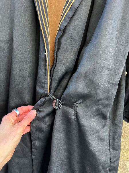 Antique 1920's Fur and Silk Coat