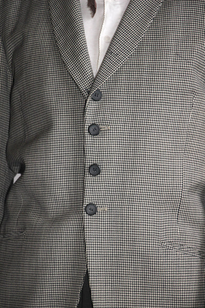 Early Vintage Wool Houndstooth Blazer, Menswear