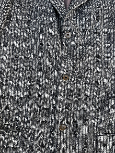 Vintage 1940's - 1950's Grey Wool Woven Blazer, Sportswear Jacket, Men's 40's 50's