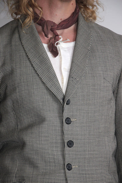 Early Vintage Wool Houndstooth Blazer, Menswear