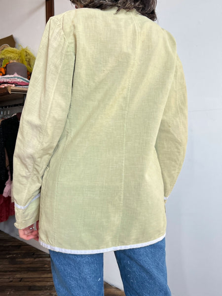 Vintage 1930's Palm Beach Overdyed Green Blazer