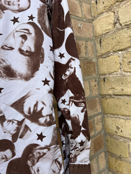Vintage 1970's Photographic Hollywood Stars Button Down Shirt