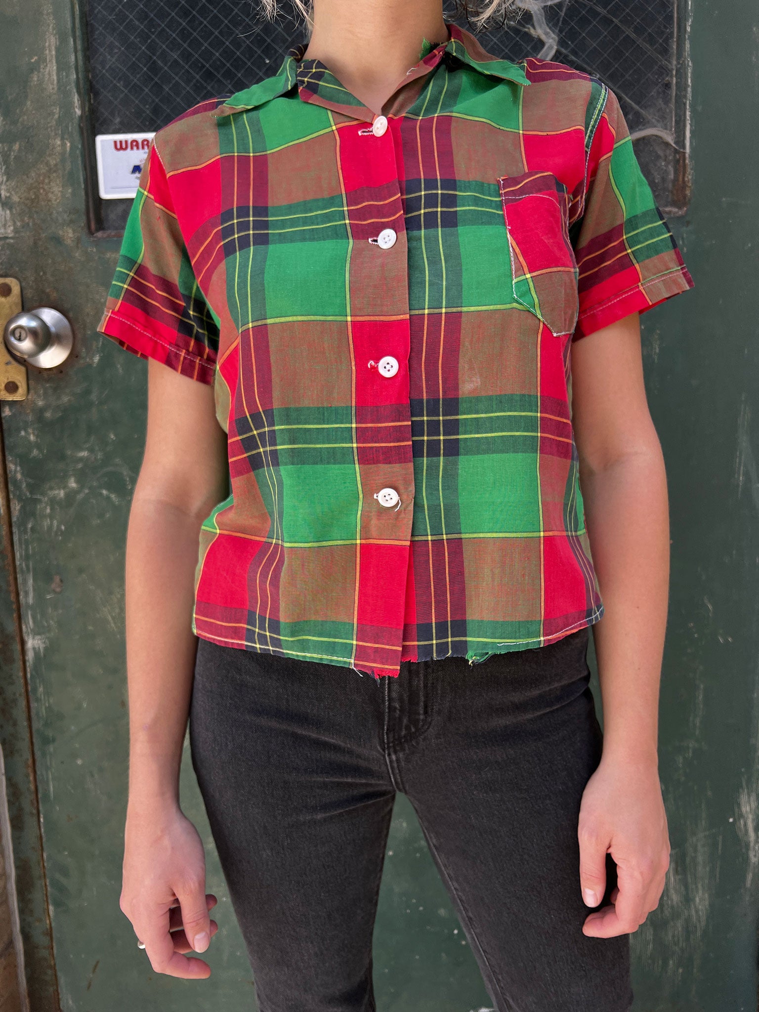 Vintage 1930's - 40's Cotton Blouse