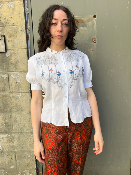 Vintage 1940's - 1950's Ballerina Blouse