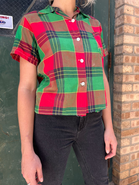 Vintage 1930's - 40's Cotton Blouse