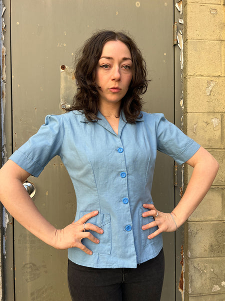 Vintage 1940's Hollywood Styles Sportswear Blouse