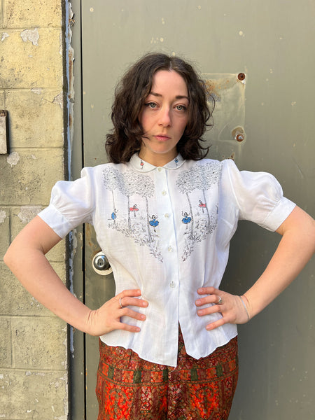 Vintage 1940's - 1950's Ballerina Blouse