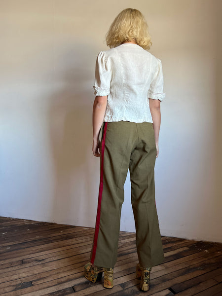 Vintage 1930's Linen Blouse