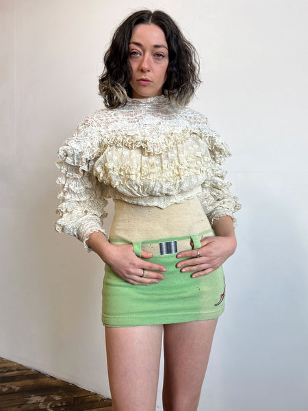 Antique Late 1800's Ruffled Bodice