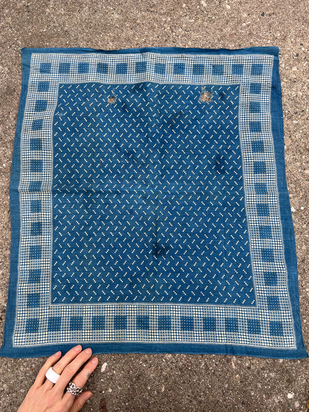 Antique 1910's - 20's Blue Bandana