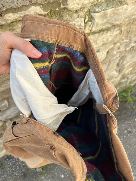 Vintage 1950's Carhartt Overalls Blanket Lined