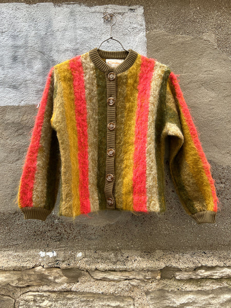 Vintage 1960's Catalina Striped Mohair Sweater