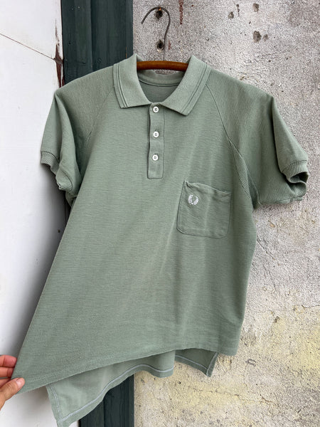 Vintage 1960's Sage Green Polo Shirt