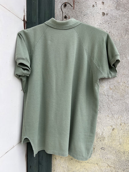 Vintage 1960's Sage Green Polo Shirt