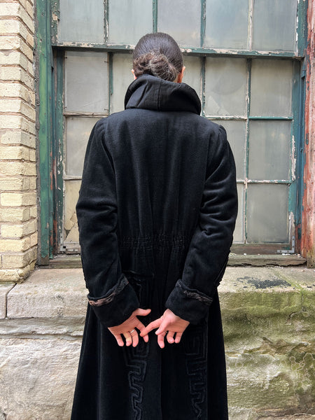 Antique 1910's - 1920's Women's Wool Soutache Coat