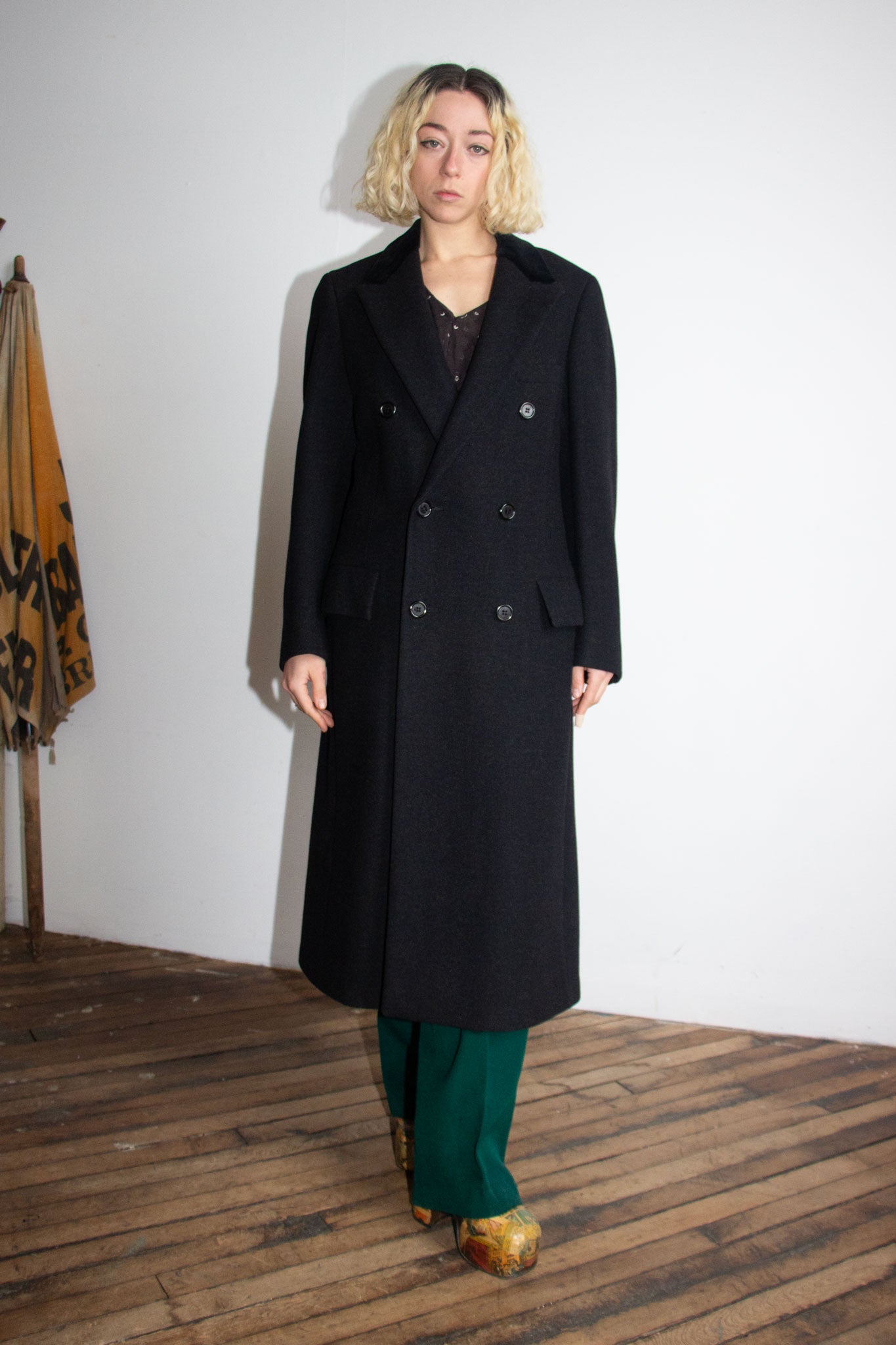 Vintage Polo by Ralph Lauren Black Cashmere Coat