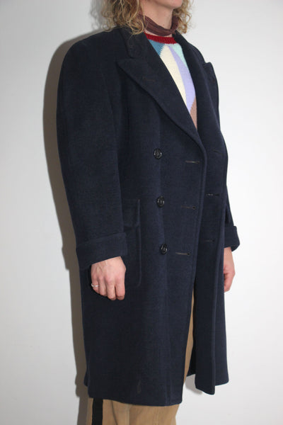 Vintage 1930's Heavy Wool and Cashmere Dress Coat