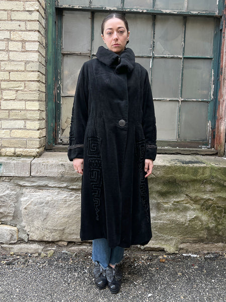 Antique 1910's - 1920's Women's Wool Soutache Coat
