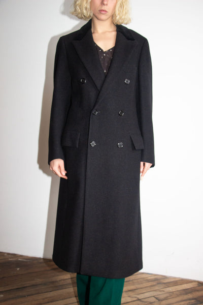 Vintage Polo by Ralph Lauren Black Cashmere Coat