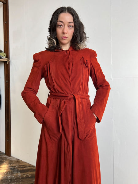 Vintage 1930's Suede Coat