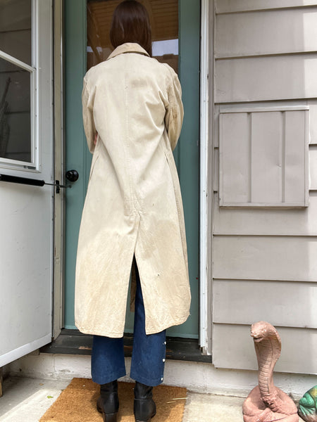 Early Vintage Distressed and Paint Splattered Work Coat