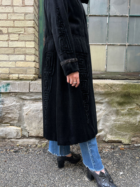 Antique 1910's - 1920's Women's Wool Soutache Coat