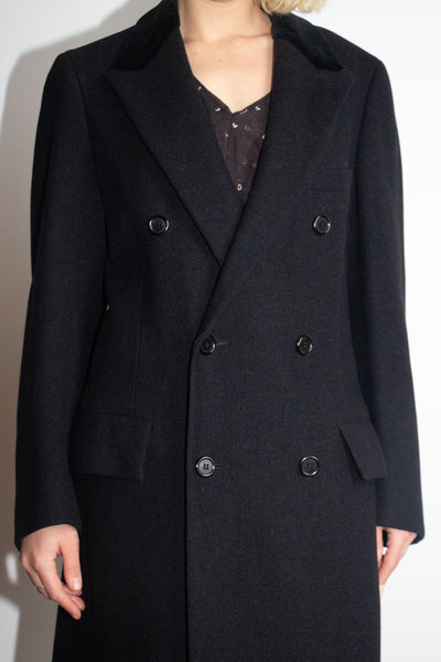 Vintage Polo by Ralph Lauren Black Cashmere Coat