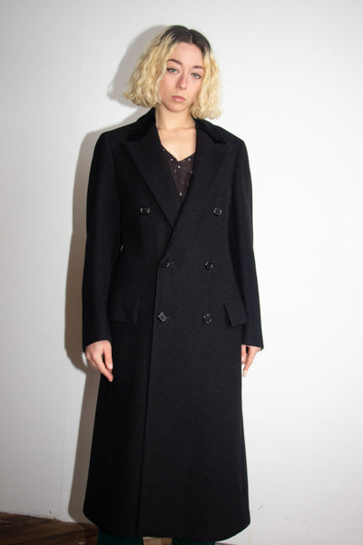 Vintage Polo by Ralph Lauren Black Cashmere Coat