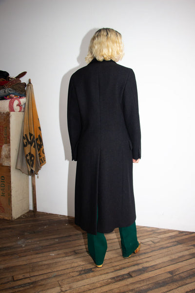 Vintage Polo by Ralph Lauren Black Cashmere Coat