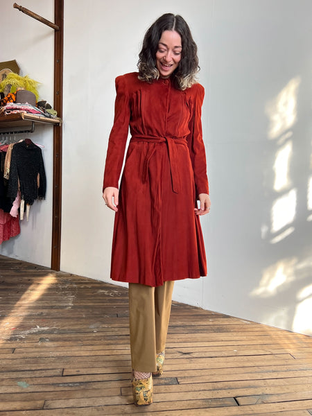 Vintage 1930's Suede Coat