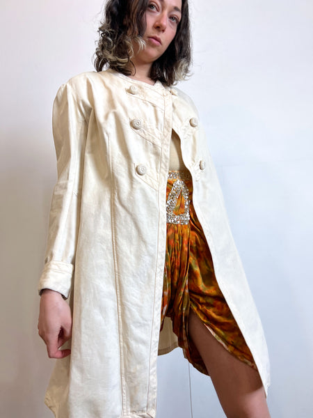Antique 1910's Edwardian Cotton Coat