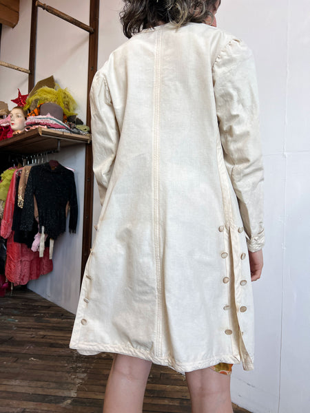 Antique 1910's Edwardian Cotton Coat