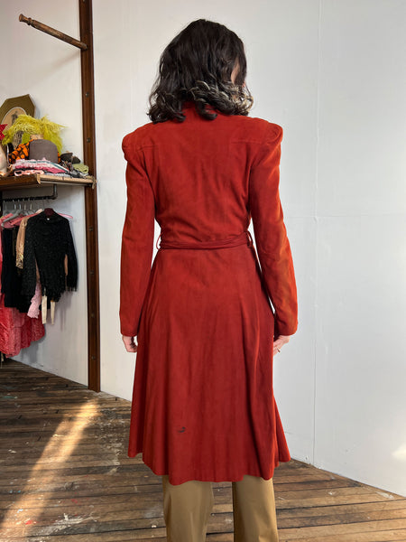Vintage 1930's Suede Coat