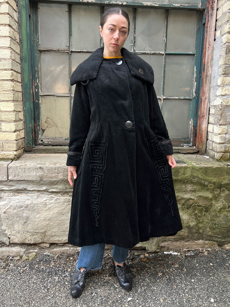 Antique 1910's - 1920's Women's Wool Soutache Coat