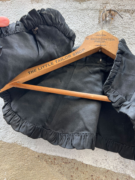 Antique Victorian Era Black High Collar