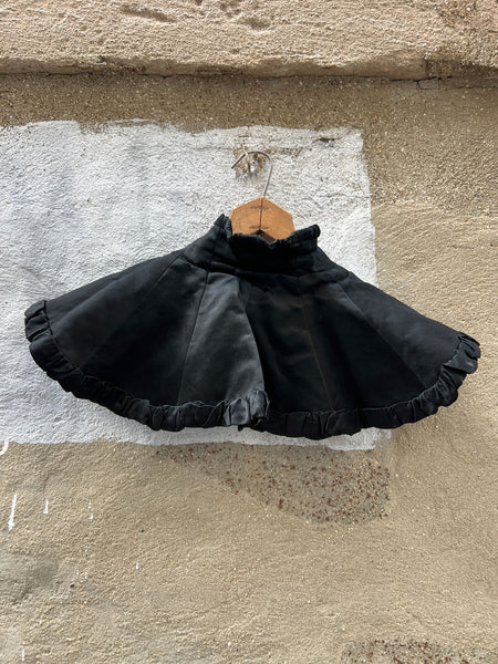 Antique Victorian Era Black High Collar
