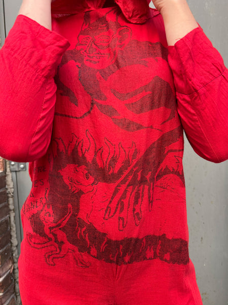 Vintage 1920's - 1930's Devil Costume, 'Here Lies A Sinner'