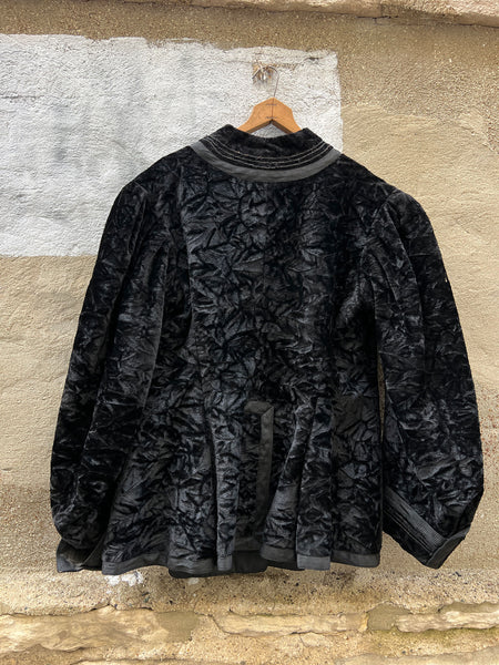 Antique Victorian Era Black Cropped Coat