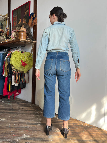 RESERVED Vintage 1930's Button Fly Jeans