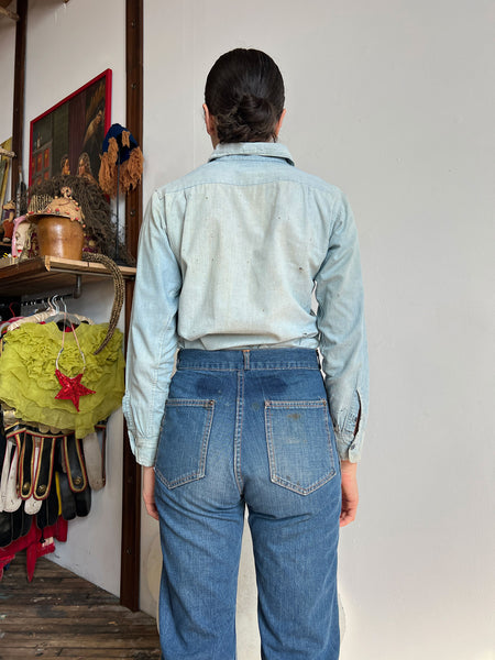 RESERVED Vintage 1930's Button Fly Jeans