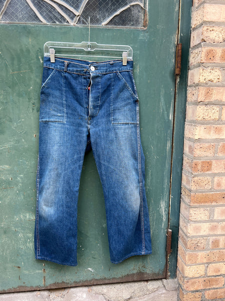 RESERVED Vintage 1930's Button Fly Jeans