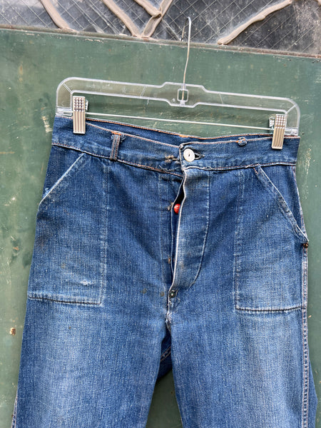 RESERVED Vintage 1930's Button Fly Jeans