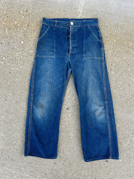 RESERVED Vintage 1930's Button Fly Jeans