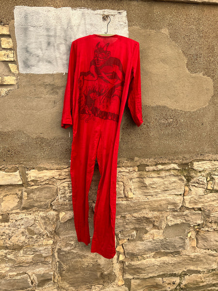 Vintage 1920's - 1930's Devil Costume, 'Here Lies A Sinner'
